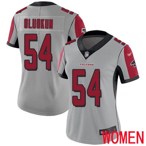 Atlanta Falcons Limited Silver Women Foye Oluokun Jersey NFL Football 54 Inverted Legend